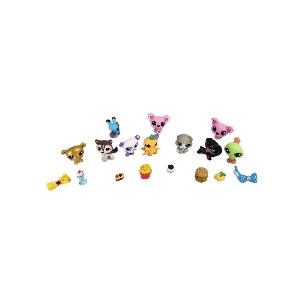 Little Petshop Series PS 4 Hasbro Lot of 10 And Accessories